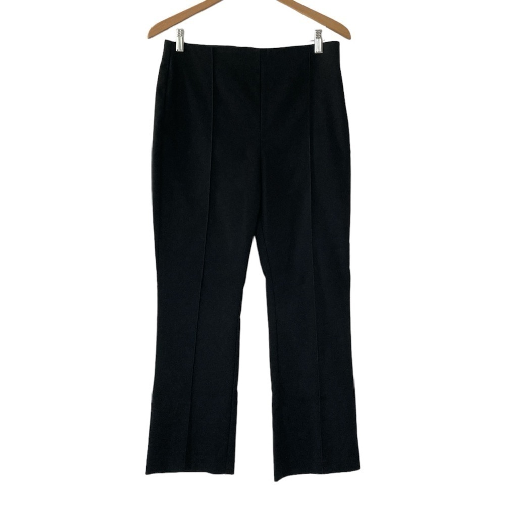 LOFT 10 High waist black ankle pants elastic waist